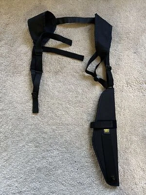NEW Double Triple Vertical Nylon Shoulder Holster BLACK AMBI USA MSRP $45 - Image 1 of 4