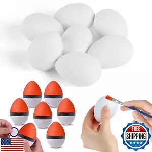 xutengy 12Pcs Easter DIY Paintable Eggs with Doodle Kit, White Eggs Dye Kit f - Picture 1 of 5