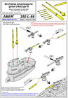 Aber - S 1:350 L-066 - cannons and periscopes for German U-boats Type VII