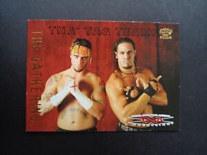 2004 Pacific TNA Tag Teams The Gathering Julio Dinero CM Punk #4 Rookie Patch RC
