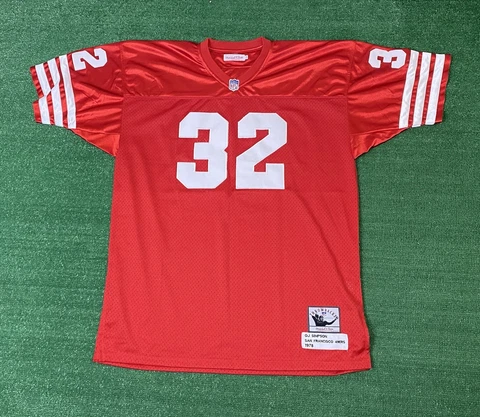 Vintage 1978 Mitchell & Ness SF 49ers O.J. Simpson #32 Throwback Jersey Sz 54 Cover