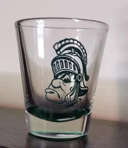 Michigan State Spartans Mascot Green Bottom Shot Glass - Picture 1 of 4