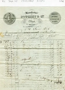 Dépt 45 & 10 - Olivet - Belle Entête de la Manufacture Bouchet du 29/04/1845 - Picture 1 of 1