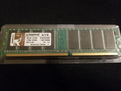 Kingston PC RAM 256MB DDR PC-2700 333Mhz KVR333/256R Memory *SHIPS SAME DAY* - Image 1 of 2