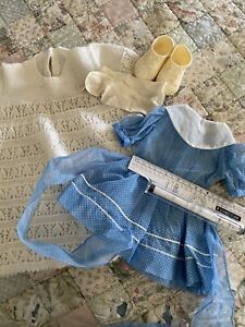 Vintage Large Baby / Doll Clothes And Shoes/ Socks
