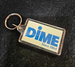 Vintage Bank Dime Since 1964 Schlüsselanhänger Hartplastik Rückseite - B2 - Bild 1 von 3