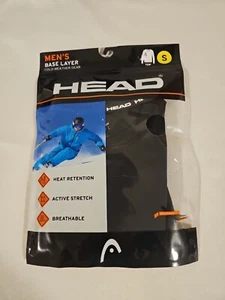 Top HEAD Base Layer Nero Manica Lunga Ingranaggio Meteo Freddo Tg S - Nuovo con etichette - Foto 1 di 2