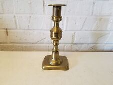Antique Brass 7 3/4" Candle Holder with Square Base