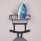 Ironing Board Holder with 2 Removable Hooks, Wall Mounted Iron Tool Organizer,