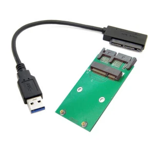 Xiwai USB 2.0 to Mini PCI-E mSATA SSD to Micro SATA 1.8" Adapter(Cards)for SSD - Picture 1 of 8