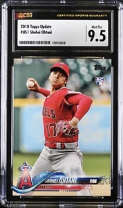 ⭐️ SHOHEI OHTANI 2018 TOPPS UPDATE #US1 CSG 9.5 MINT+ GRADED ROOKIE CARD RC 🔥🔥 - Picture 1 of 3