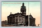 Seattle Wa-Washington, King County Court House, Vintage Postcard