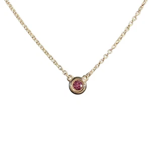 Tiffany & Co. Color by the Yard Pink Sapphire Necklace Pendant - Picture 1 of 2