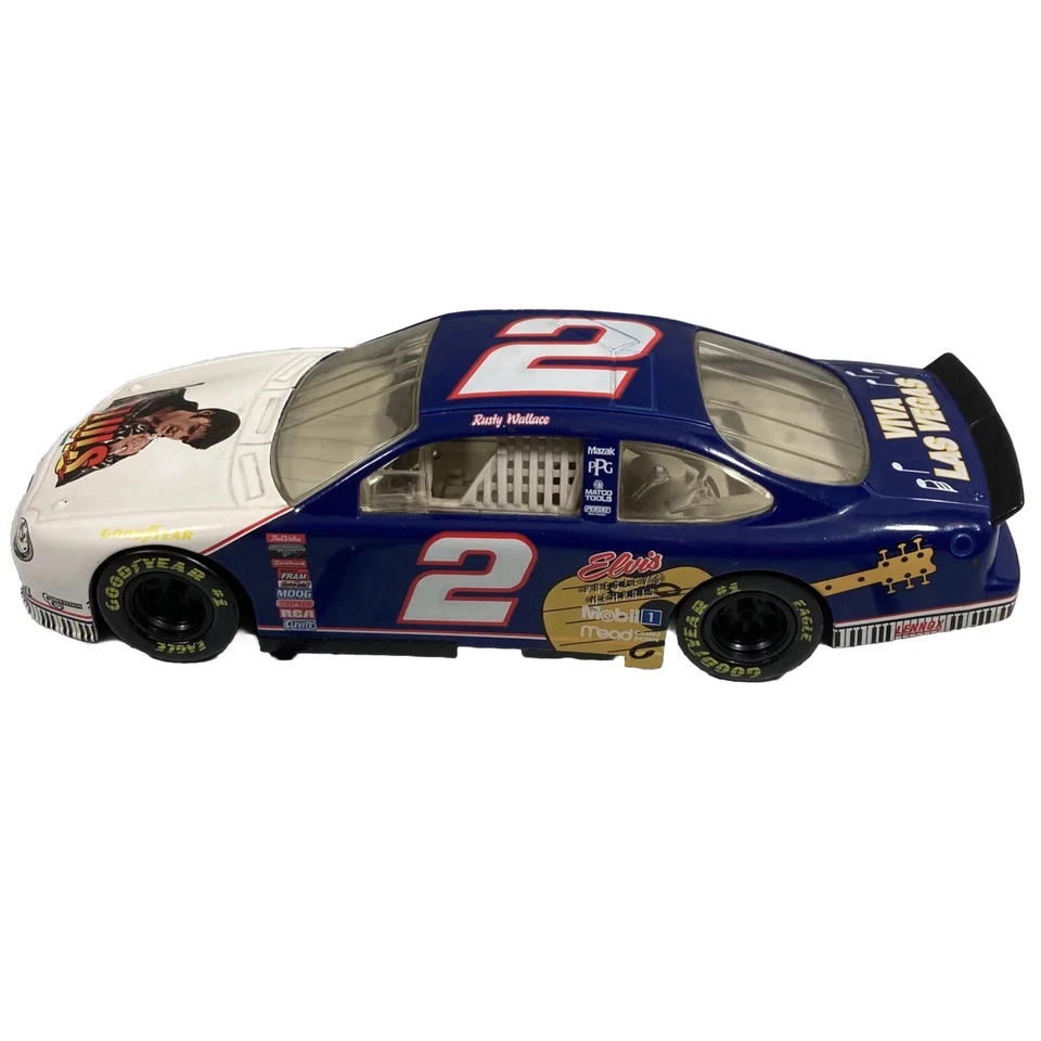 Vintage Hasbro Rusty Wallace NASCAR 1998 Elvis Racecar 1:24 Scale Ford Taurus - Image 1 of 4