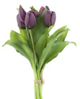 knstliche Tulpen 32cm Tulpenbndel mit 4 Tulpen und 3 Tulpenknospen real Touch