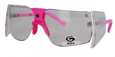 Очки солнцезащитные Gargoyles Classic 85s Terminator ANSI розовые Fr / прозрачные/SS ВИНТАЖНЫЕ 1997 - Изображение 1 из 3