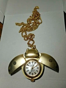 LADYBUG Pendant/Necklace SONNET gold tone Aluminum Wing Hing Hong King NON-WORK  - Picture 1 of 11