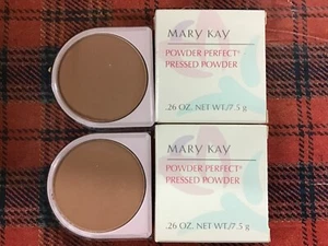2X LOT Mary Kay LIGHT BRONZE POWDER PERFECT PRESSED POWDER .26 oz each BNIB - Picture 1 of 1