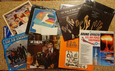 12 LP Vinyl Album Lot - Oddities, Comedy PDQ Bach Diller Gardening Religious - Image 1 of 4