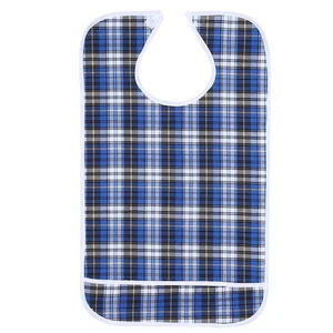 Babero impermeable para adultos mayores a la hora de comer reutilizable con bolsillo ayuda para comer ropa COZS - Imagen 1 de 11