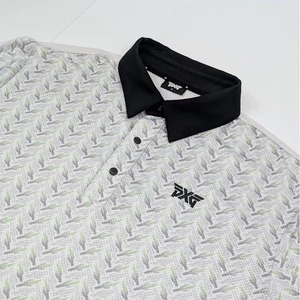 PXG Comfort Fit Saguaro Perforated Polo Mens Med Cactus Print Performance Golf - Picture 1 of 12