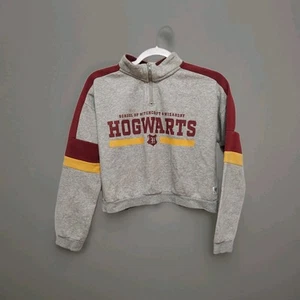 H&M Harry Potter Hogwarts Cropped Sweater Youth 16-18 LARGE Witchcraft Wizardry - Picture 1 of 6