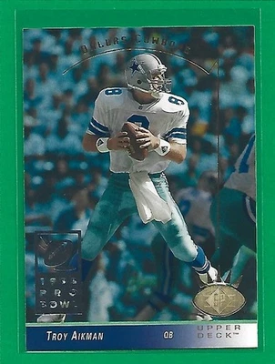 1993 Upper Deck SP Football Troy Aikman PB #64 Dallas Cowboys  - Image 1 of 2