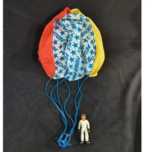 Vintage 1977 Fisher Price Adventure People Daredevil With Parachute - Picture 1 of 9
