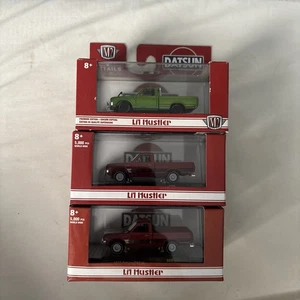 M2 Machines Lil Hustler S75 1976 Datsun Pickup Truck Green 1/2880 - Picture 1 of 7
