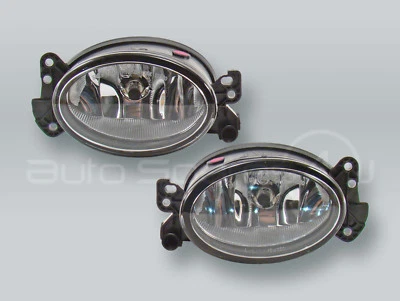 TYC w/ Xenon Fog Driving Lights Assy with bulbs PAIR fits 08-11 MB C-Class W204 - Image 1 of 2