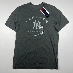 2022 Nike Gray Authentic Collection New York Yankees Tri Blend Shirt Medium NWT - Picture 1 of 2