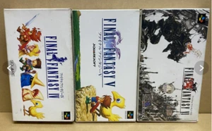 Nintendo Super Famicom Final Fantasy IV V VI set FF 4 5 6 Japan SFC SNES w/box - Picture 1 of 5