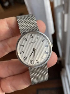 Orologio da uomo vintage Juvenia caricato a mano realizzato in Svizzera 33 mm - Foto 1 di 12