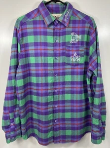 Disney Cakeworthy Little Mermaid Ariel Flannel Shirt Part Of Your World Size XL - Picture 1 of 21