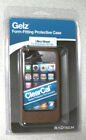 Étui iPod Touch 4e génération gel silicone caoutchouc souple flexible + protection d'écran, MARRON