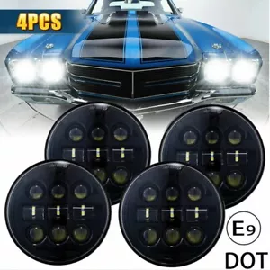 4pcs 5.75 5-3/4" inch Car LED Headlights For Chevy GMC Corvette C1 C2 1963-1982 - Bild 1 von 11