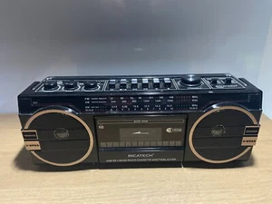 Radio Cassette Riatech PR 1980 Ghettoblaster USB SD - Radio Retro Boombox - Imagen 1 de 22