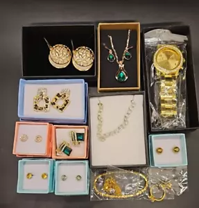Conjuntos de bisutería Collares, Reloj, Pendientes Pulsera Anillo Trabajo Lote SET M - Imagen 1 de 10