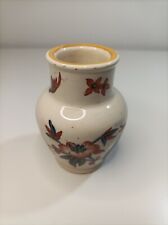 Antique Vintage Victorian Small Moore & Co 1900 Floral Jar Vase Pottery Ceramic 