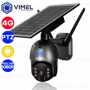 4G SIM Card Camera Solar Powered Security PTZ Construction Site Phone View - Picture 1 of 11