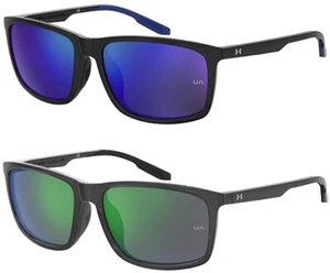 Under Armour Loudon Square Sport Sunglasses w/ Mirror Lens - Picture 1 of 6