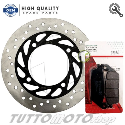 Coppia Dischi Freno + Pastiglie HONDA SH 125-150 ie ABS 2013-2023 Kit Anteriore - Immagine 1 di 4