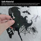 6Pcs Glitter Black Wall Ghosts Witch Party Decor Halloween Hanging Decoration