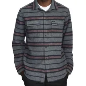 RVCA Blanket Langarm Hemdjacke mit Knopfleiste Herren Neu mit Etikett - Bild 1 von 1