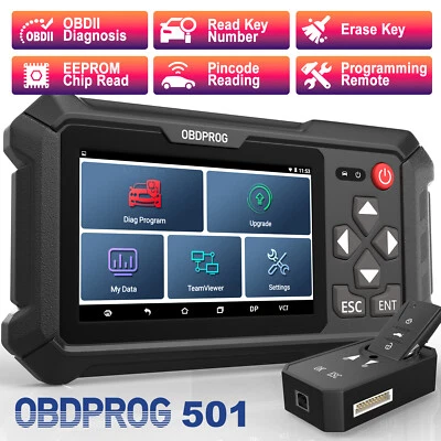 OBDPROG 501 Auto OBDII Key Fob Programmer Remote Programming Tool Immobilizer - Image 1 of 4