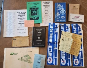 Vintage Zug Lok Literatur Hefte Protokolle und Aufkleber Lot - Bild 1 von 11