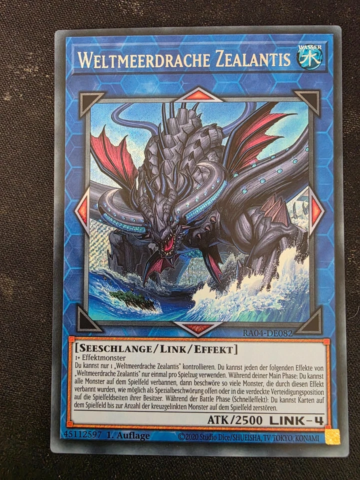 Yu-Gi-Oh! RA04-DE082 Weltmeerdrache Zealantis Secret Rare NM 1st - Bild 1 von 1