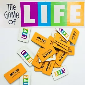 1991 The Game Of Life Replacement Parts - Complete Set Of 25 Life Tiles - Picture 1 of 4
