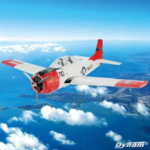 Dynam T-28 Trojan V2 Red 4S RC Warbird Plane 1300mm w/ Flaps - Picture 1 of 27