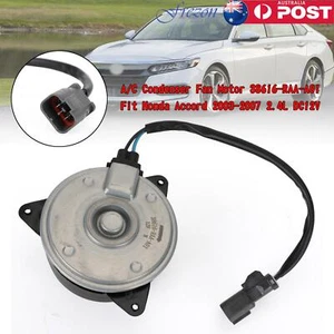 A/C Condenser Fan Motor 38616-RAA-A01 Fit Honda Accord 2003-2007 2.4L DC12V AU - Picture 1 of 13
